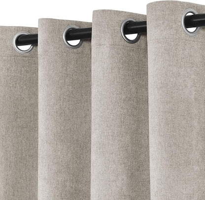 Macochico 52" Wx108 L 100% Blackout Curtains Extra Long Thermal Insulated - Image 4