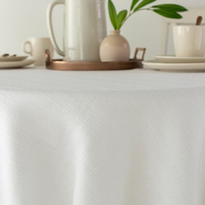 Benson Mills Cameron Textured Fabric Table Cloth, - Image 6