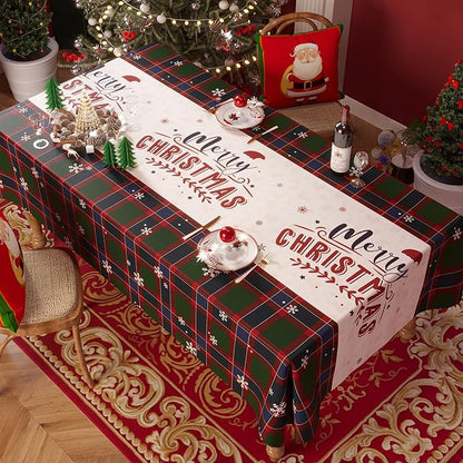 Christmas Rectangle Table Cloth, 100% Waterproof Tablecloth, Christmas - Image 7