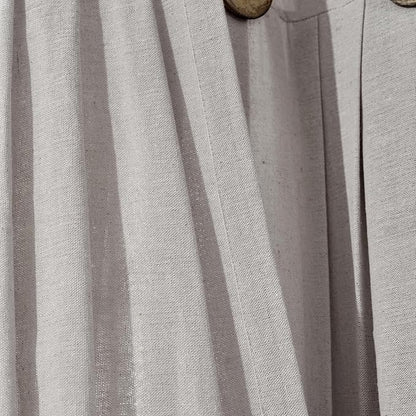 Lush Decor Linen Button Window Curtain Panel, Bedroom & Dining Room - Image 5