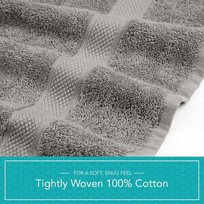 pleasant home gray bath towels set of 6, package contents