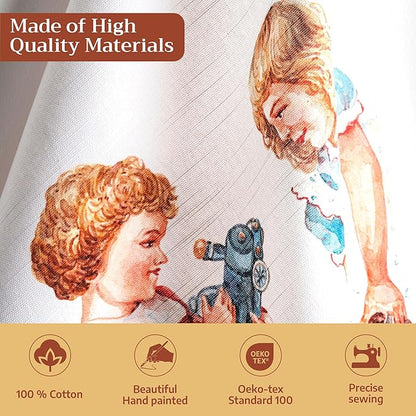 Maison d' Hermine Kitchen Towels Set of 3 100% Cotton 20" x 27.5" Reusable - Image 3