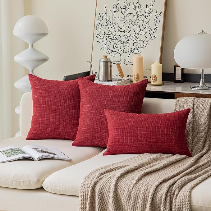 Kevin Textile Throw Pillow Cover, 16” x 16” Square Farmhouse Pillowcase - Image 5