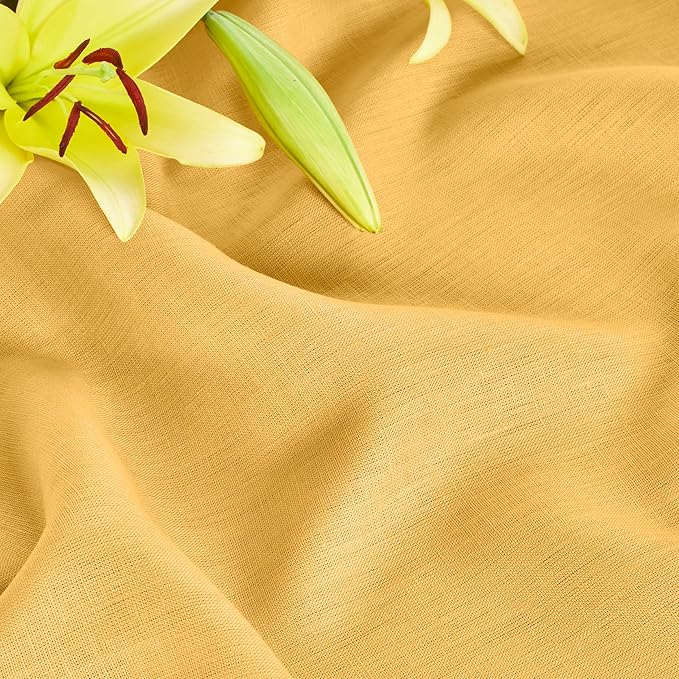 Solino Home Linen Mustard Yellow Table Runner 144 Inches Long - Image 9