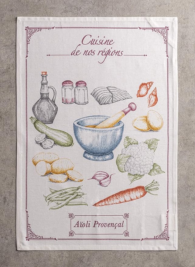 Maison d' Hermine Kitchen Towels Set of 3 100% Cotton 27.50" x 20" Reusable - Image 4