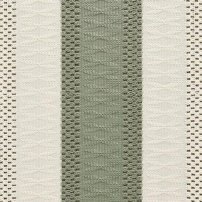ZeeMart Macrame Style Bicolor Stitching Table Runner, 14 x 60 Inch Green/Ivory - Image 6