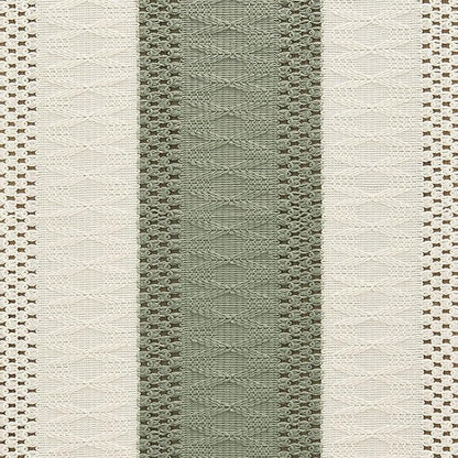 ZeeMart Macrame Style Bicolor Stitching Table Runner, 14 x 36 Inch Green/Ivory - Image 6