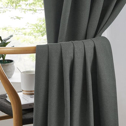 KEQIAOSUOCAI Blackout Linen Curtains - Image 5