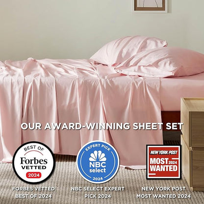 Bedsure Full Size Bed Sheets, Cooling Sheets, Rayon Derived from Bamboo - Image 2