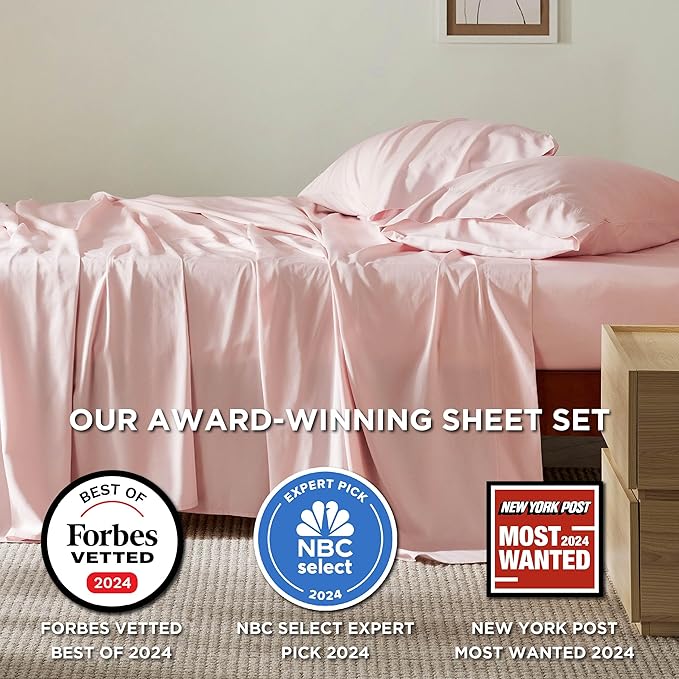 Bedsure Queen Sheet Set, Rayon Derived from Bamboo, Cooling Sheets, Breathable - Image 2