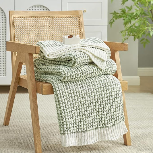 Amélie Home Waffle Chenille Throw Blanket by Am%C3%A9lieHome