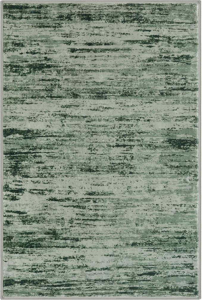 Modern Abstract Entryway Rug Indoor 2x3 Washable Rug Non-Slip Soft Small Area - Image 9