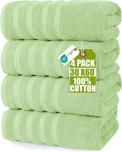 utopia towels 4 pack premium xl bath towels shown in use