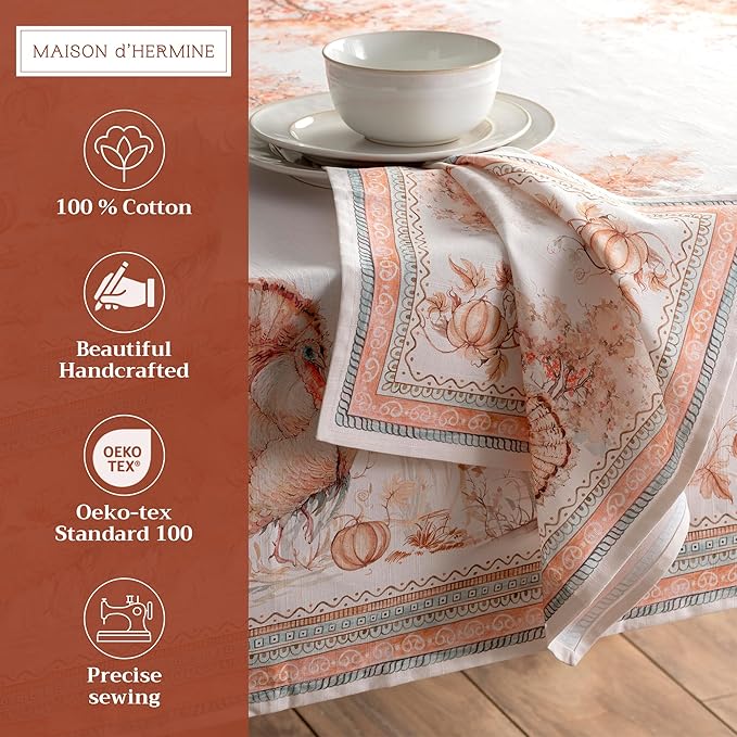 Maison d' Hermine Cloth Napkins Set of 4 100% Cotton - Image 2