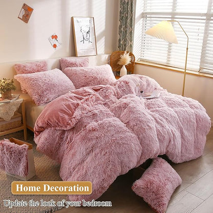 XeGe Faux Fur Throw Pillow Cases, Plush Shaggy Ultra Soft Pillow Covers - Image 6