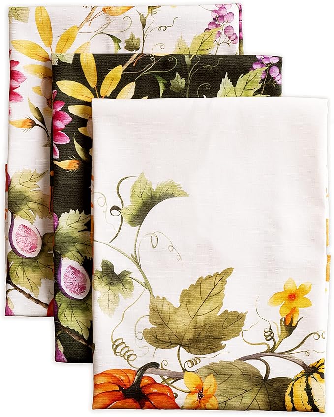 Maison d' Hermine Kitchen Towels Set of 3 100% Cotton 20" x 27.5" Reusable by MaisondHermine