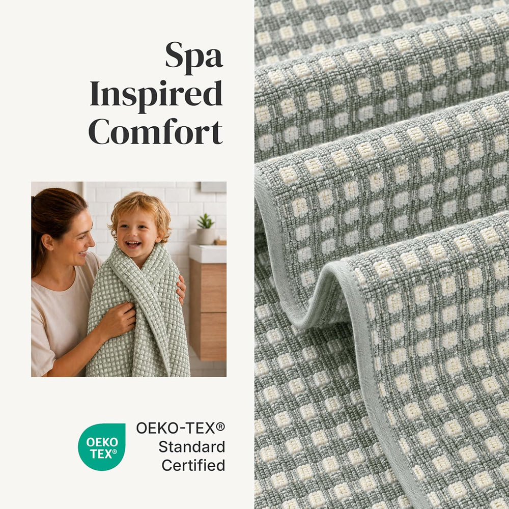 Modern Threads 6 Piece Bath Towel Set – Bathroom Towel Set with 2 Bath Towels...