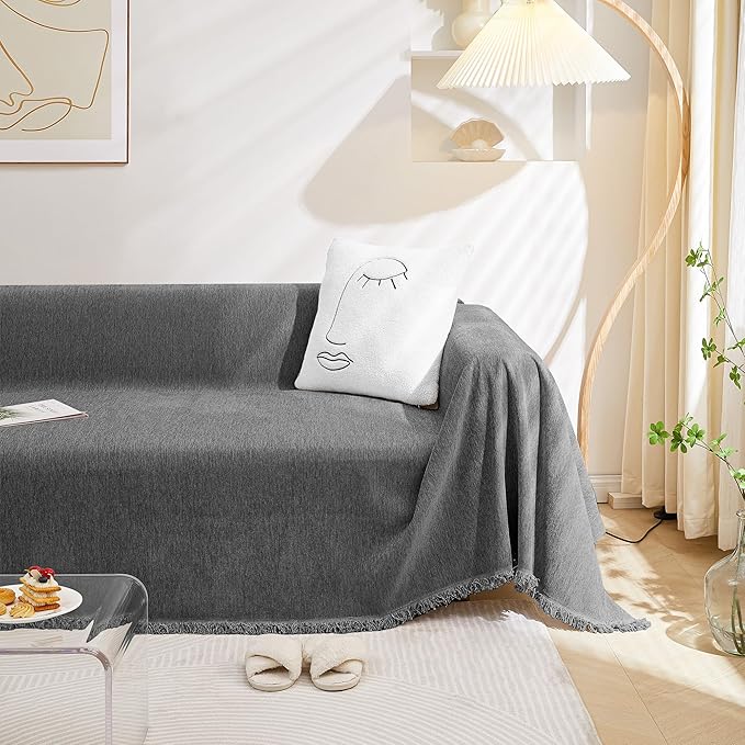 MEETSKY Couch Cover for Pets Sofa Cover for 3 Cushion Couch Sofa Oversized Sofa - Image 7
