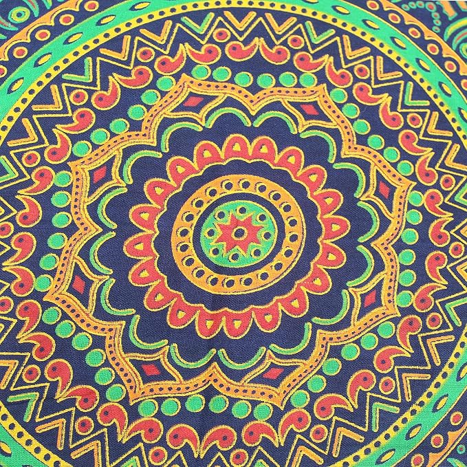 CRAFT KALA Large Hippie Mandala Meditation Floor Ottoman Pillow Cushion Pouf - Image 8