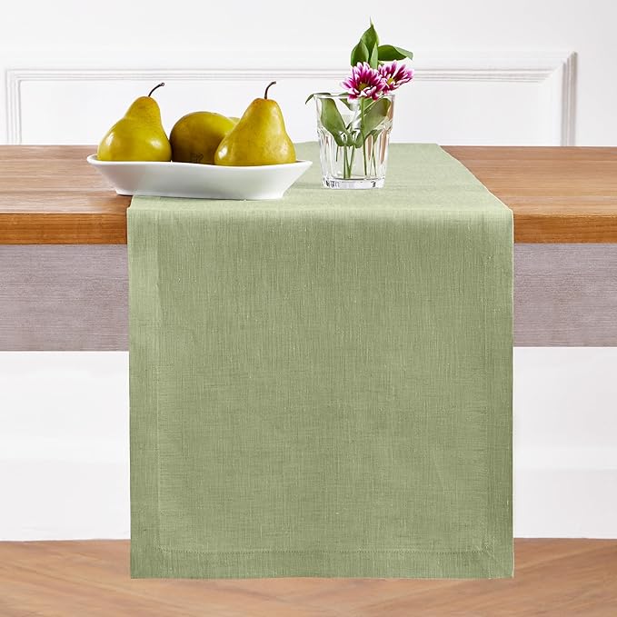 Solino Home Linen Table Runner 90 Inches Long - Image 2
