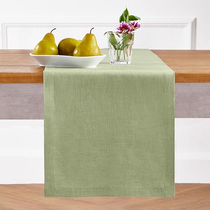 Solino Home Linen Table Runner 90 Inches Long - Image 2