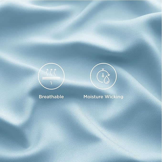 Bedsure Queen Sheet Set, Rayon Derived from Bamboo, Cooling Sheets, Breathable - Image 5