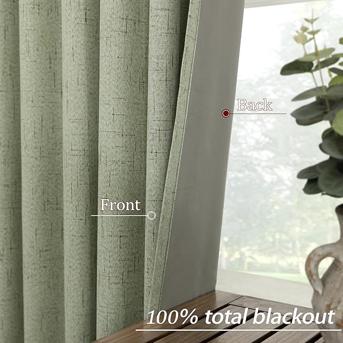 KOUFALL 54 Inch Long Black Out Short Curtains - Image 5