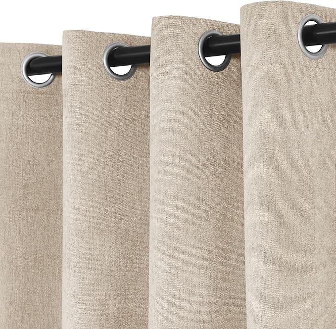 Macochico 100% Blackout Chenille Curtains 96 Inches Long - Image 4