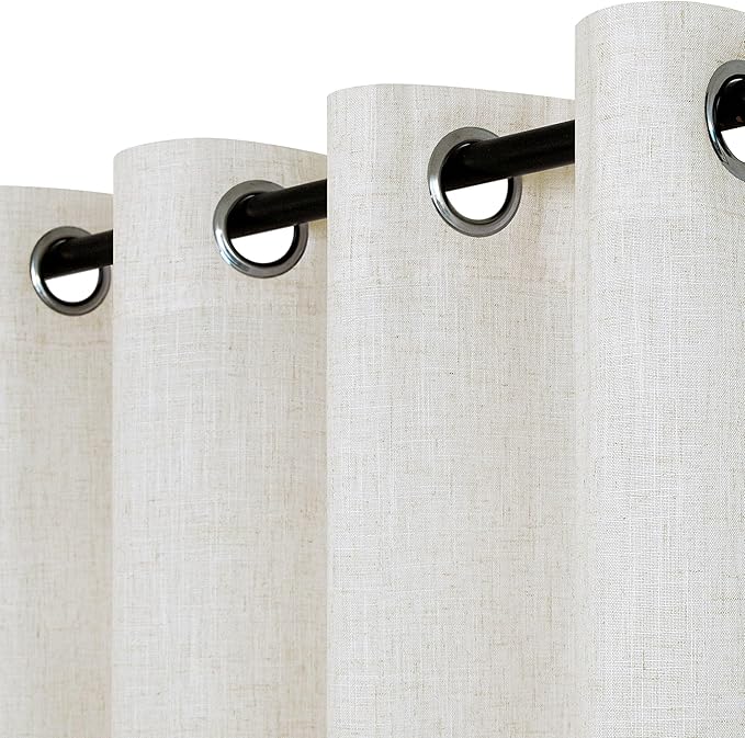 Natural Linen Curtains 96 Inches Long - Image 6