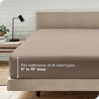Bare Home Fitted Bottom Sheet Twin XL Size - Image 6