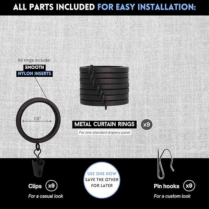 BlastHome® Luxury Curtain Rings - Image 4