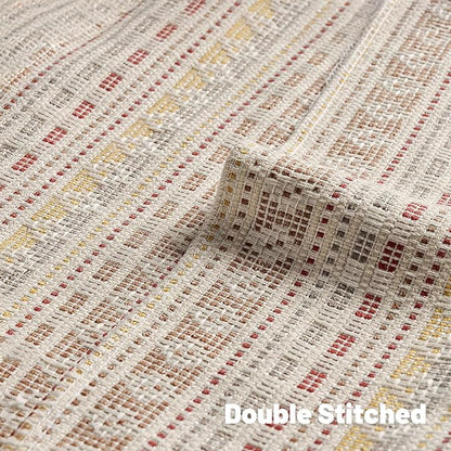 FUTEI Brown Red Decorative Throw Pillow Covers 18x18 Inch Set of 2, Soft Cozy - Image 4