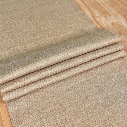 NEWISHER Farmhouse Rustic Table Runner Solid Flaxen Rectangular Table Runners - Image 5