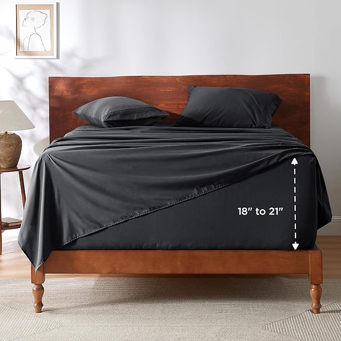 Bedsure Deep Pocket King Sheet Set - Image 8