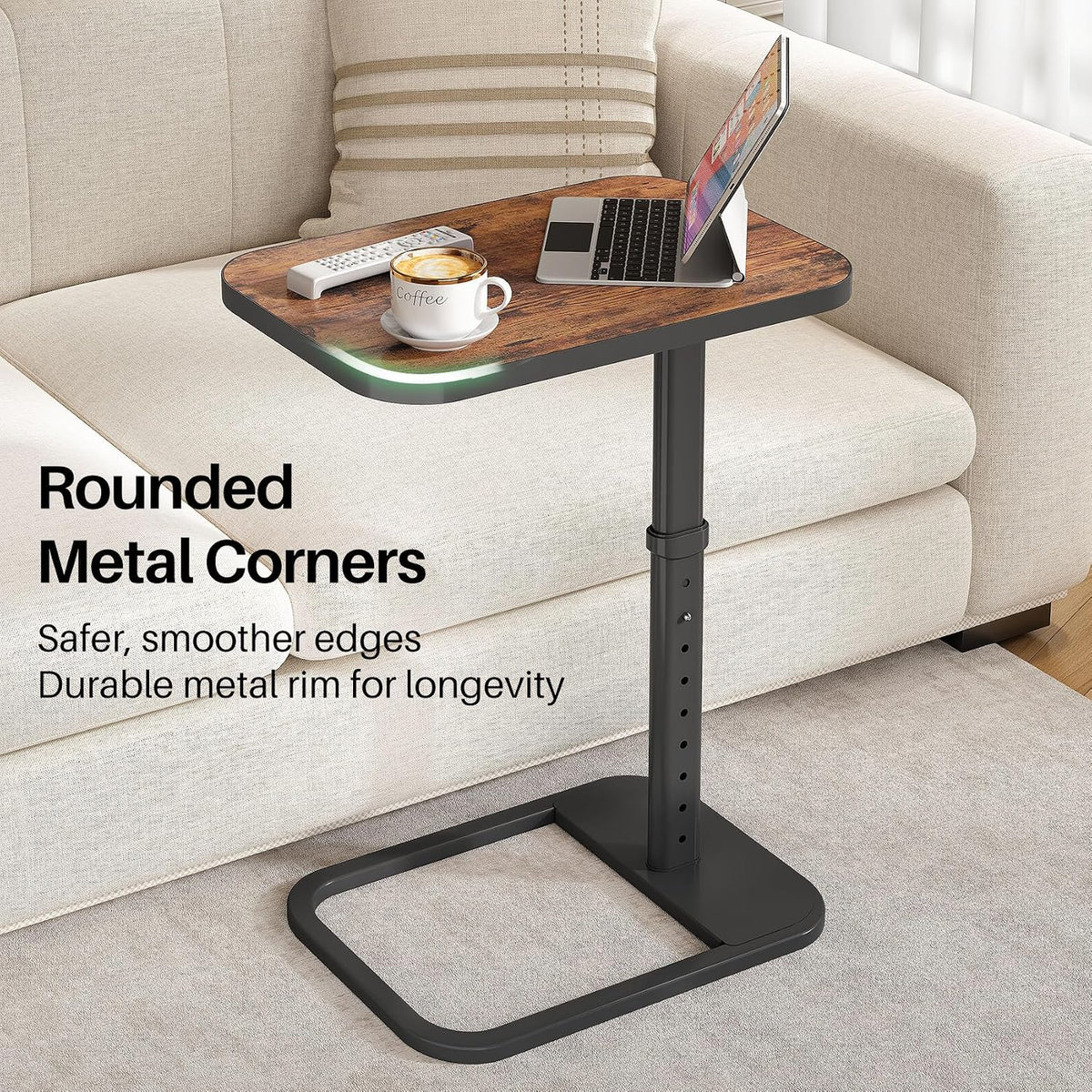 kitstorack upgraded tv tray table with panel lock, package contents