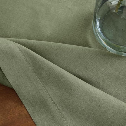 Solino Home Linen Oil Green Table Runner 132 Inches Long - Image 9