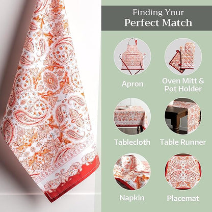 Maison d' Hermine Kitchen Towels Set of 3 100% Cotton 20" x 27.5" Reusable - Image 6