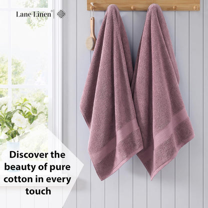 lane linen bath towel set quick dry 100%, close-up detail