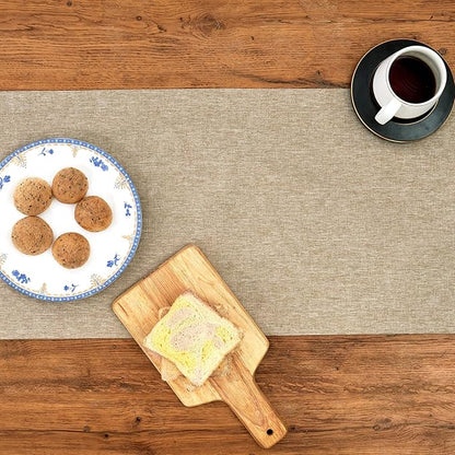 Mebakuk Linen Farmhouse Table Runner Large Burlap Style Soft and Waterproof - Image 5