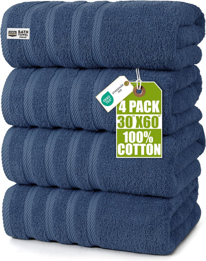 utopia towels 4 pack premium xl bath towels shown in use