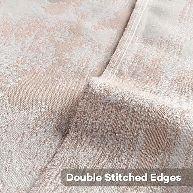 FUTEI Pink White Decorative Throw Pillow Covers 16x16 Inch Set of 2, Soft Faux - Image 4