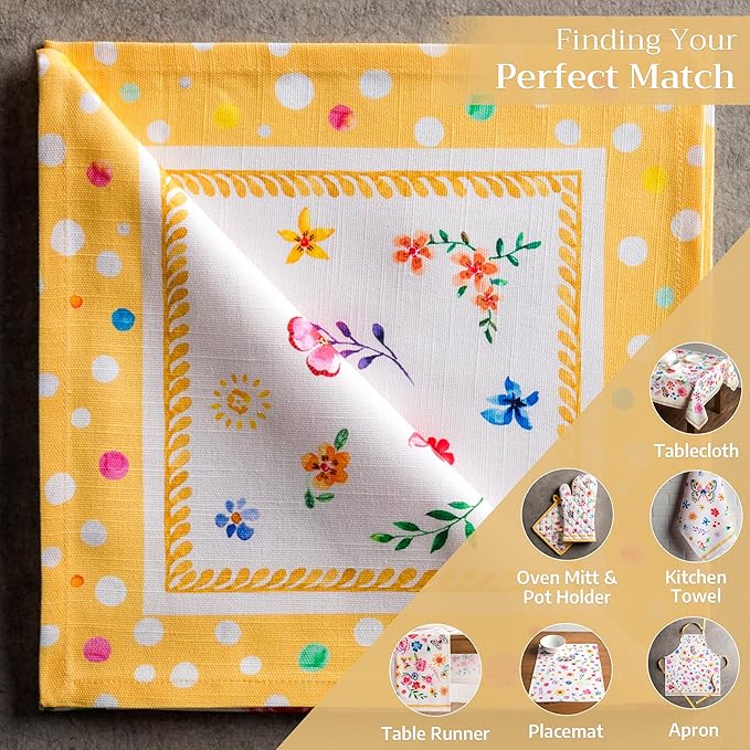 Maison d' Hermine Cloth Napkins Set of 4 100% Cotton Everyday Reusable Square - Image 5