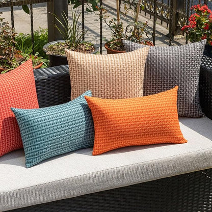 Kevin Textile Outdoor Waterproof Throw Pillow Covers Pack of 2 Farmhouse - Image 7