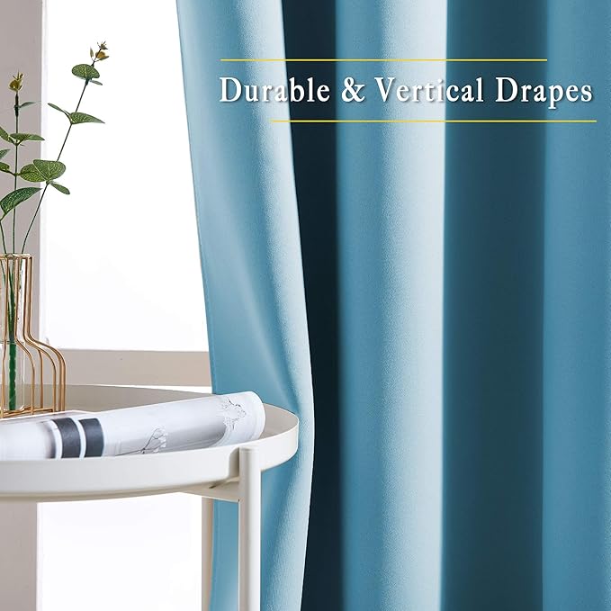 NICETOWN Teal Blue Out Curtains - Image 5