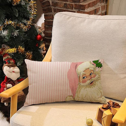 Nostalgic Santa Pillow Cover - Image 2