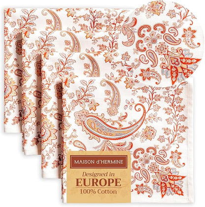 Maison d' Hermine Cloth Napkins Set of 4 100% Cotton by MaisondHermine