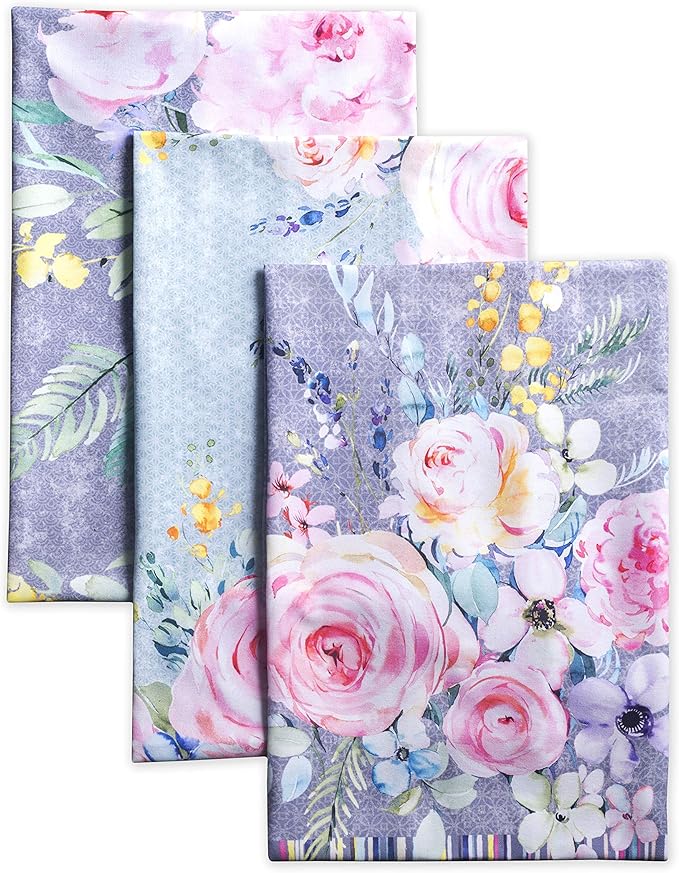 Maison d' Hermine Kitchen Towels Set of 3 100% Cotton 27.50" x 20" Reusable by MaisondHermine