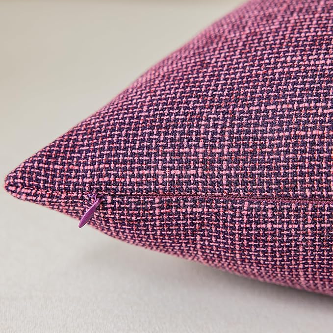 Kevin Textile Best Faux Linen Throw Cushion Covers Shams Textural Pillowcase - Image 2