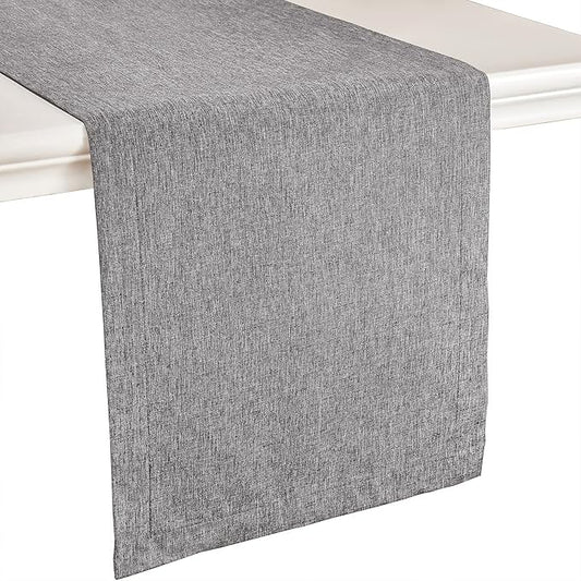 Mebakuk Linen Farmhouse Table Runner Large Burlap Style Soft and Waterproof by MebakukFocusingonHomeLife