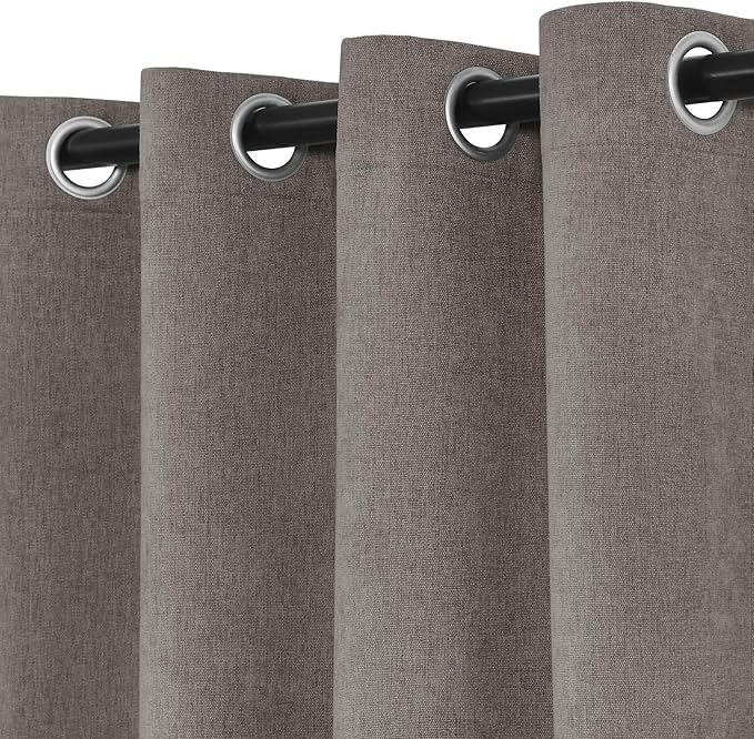 Macochico 100% Blackout Curtains Luxury Chenille Curtains - Image 4